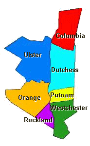 A map of the counties in the Hudson Valley, where Chis grew up and did a lot of playing and writing.