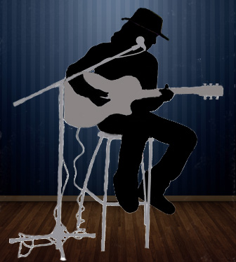 silhouette guitarist